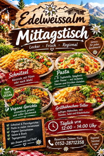 Ruhetag Mittwoch und Donnerstag